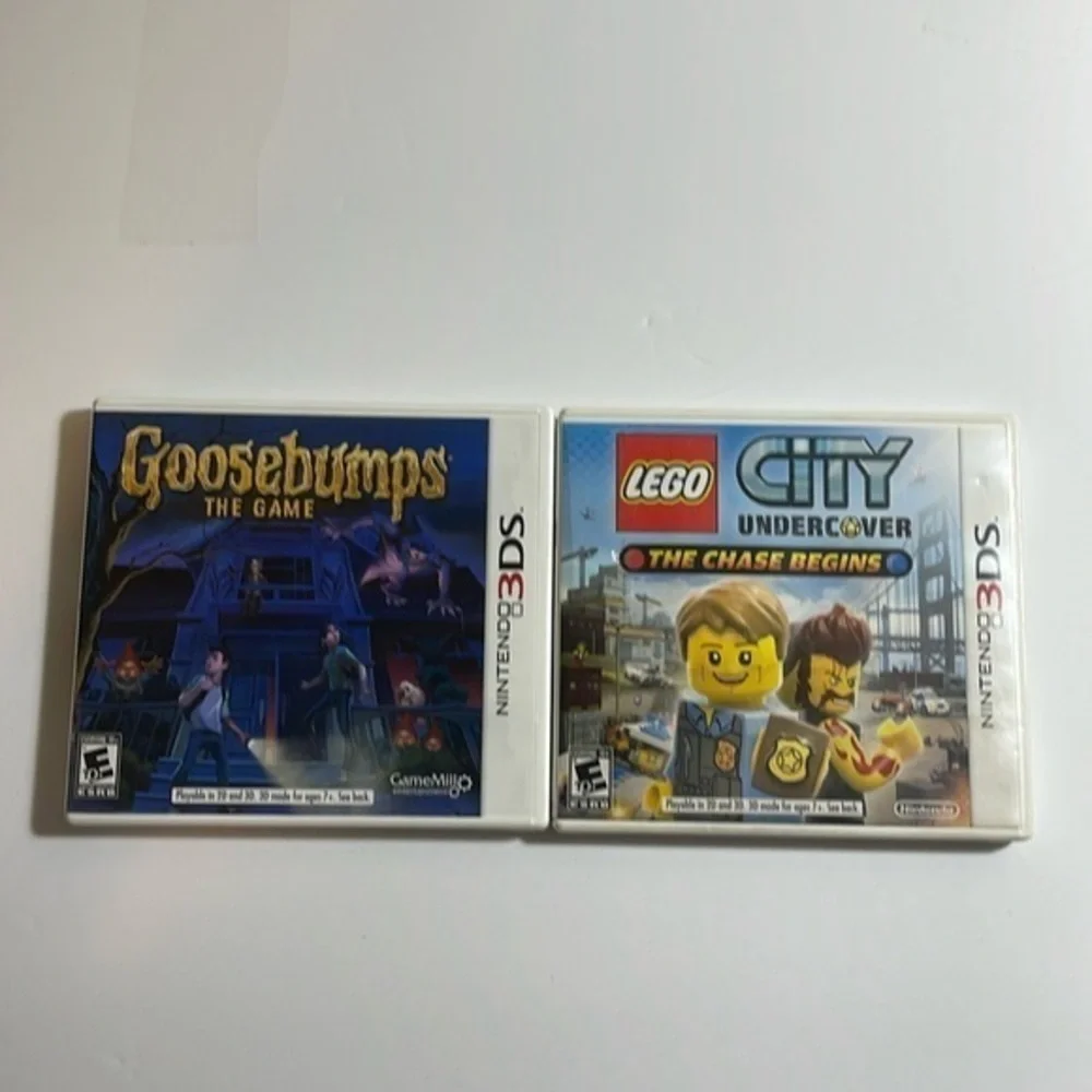 Lot of 2 3DS games. Goosebumps and City undercover The chase begins